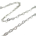 Wholesale 925 Sterling Silver Heart-Shaped Chain for Jewelry Making Findings & Components