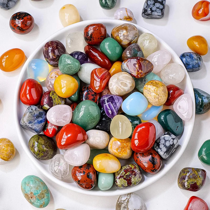 Wholesale Natural Crystal Polished Tumble Stone Healing Amethyst Gravels Garden Fish tank Decoration