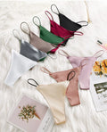 New Arrival Women Sports Thin Strap Seamless Panties Ice-drying Yoga One-Piece Hot Hot Young Girl Thong Panty