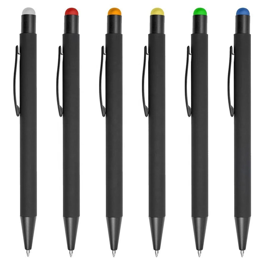 Aluminum Stylus Pen with Mirror Finishing Coloured Chrome Click Action SP006 Promotional Gifts Glare Stylus Metal Pen in Stock