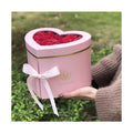 AM-GPB21 Ammy Heart-Shaped Fresh Flower Box Two-Layer Rotation with Art Paper for Valentine's Day Preserved Fruit and Flowers