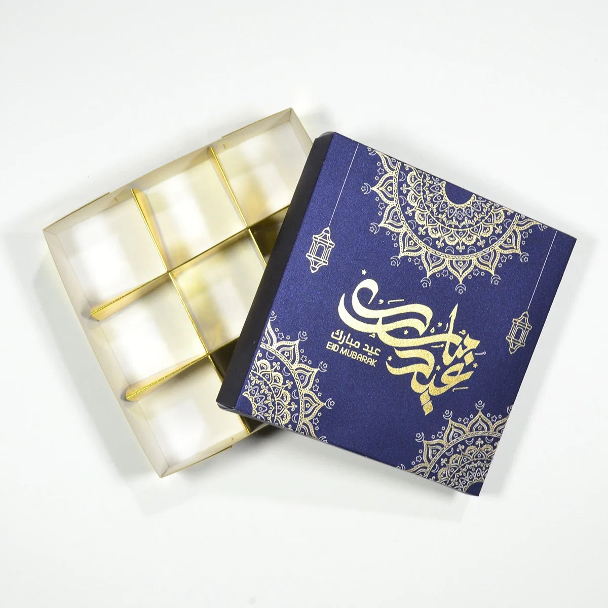 Islamic Eid Mubarak Lantern Laser Engraved Arabic Ramadan Chocolate Boxes