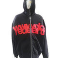 Clothing Manufacturers Custom Men'S Patches Embroidery Hoodies Heavyweight 450 Gsm  Oversized Distressed Zip up Hoodie for Men