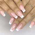 Wholesale Ballerina French Fake Nails Long Coffin False Nails Custom Press on Nails Private Label