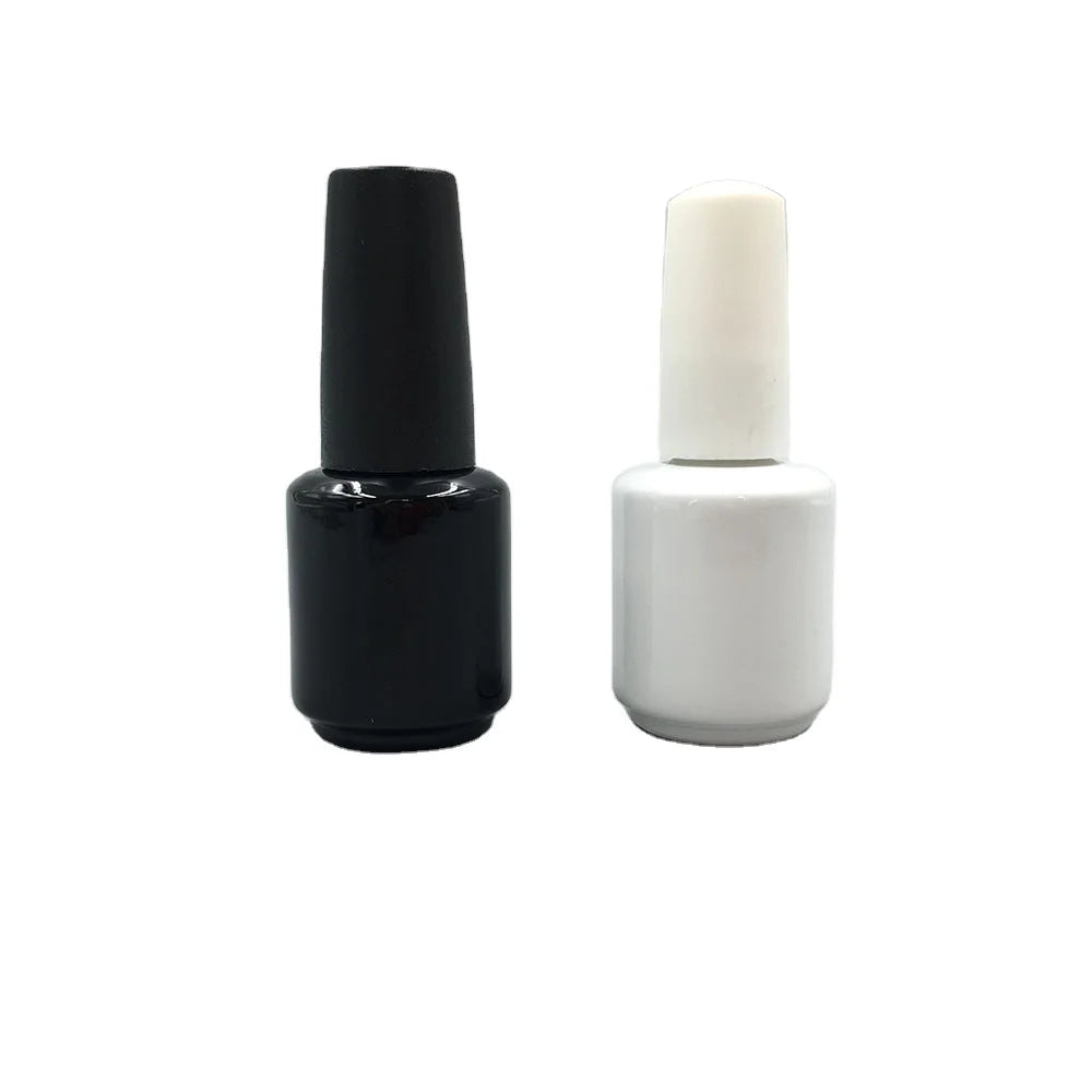 Empty Gel Nail Polish Bottle Uv Nail Polish Glass Bottle with Brush 15ml 13ml 10ml