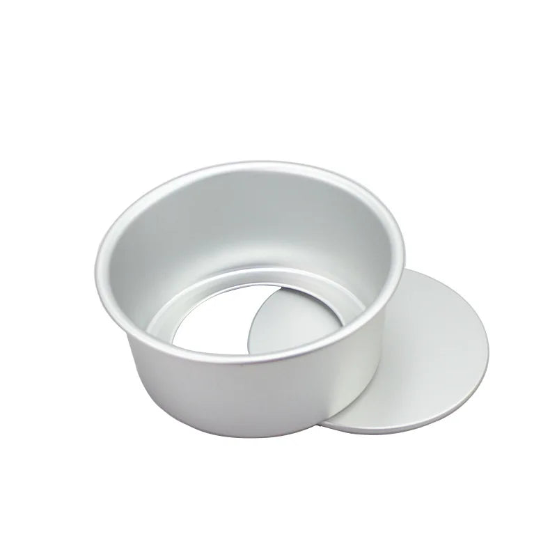 4/8/10/12/16 Inch Round Cake Pan Chiffon Cake Baking Mould Aluminum Alloy Pudding Cheese Cake Mold Set with Removable Bottom