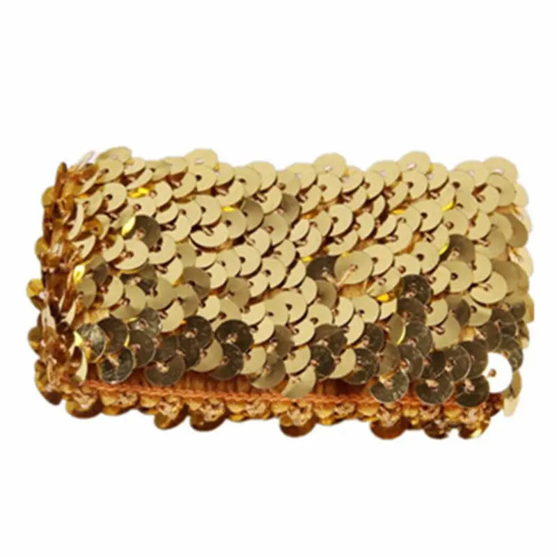 Women Girls Bling Sequin Wristband Elastic Bracelet Stage Hand Wrist Strap Jewelry Decor