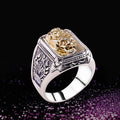 Classic S925 Gold Plated Fortune Lucky Pixiu Rings for Boyfriend