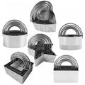 Custom Cookie Cutter Pastry Mold Tool Multiple Sizes Donut Cutter Stainless Steel Round Circle Biscuit Cutter with Handle