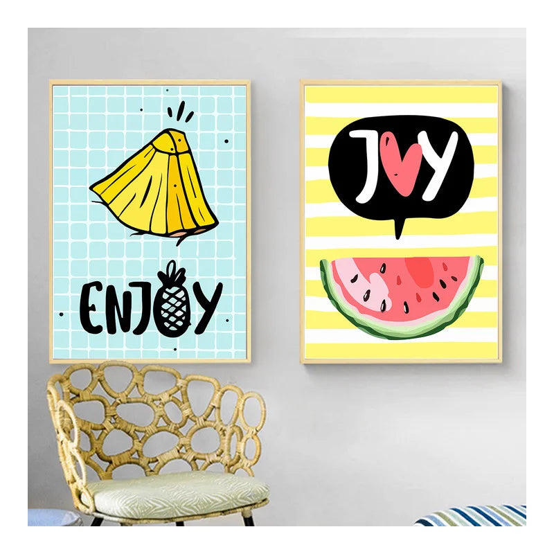 Fruits Canvas Art Print Poster Picture Wall Hangings Dining Room Home Decor Oil Painting on Canvas Posters and Prints Art Pictur