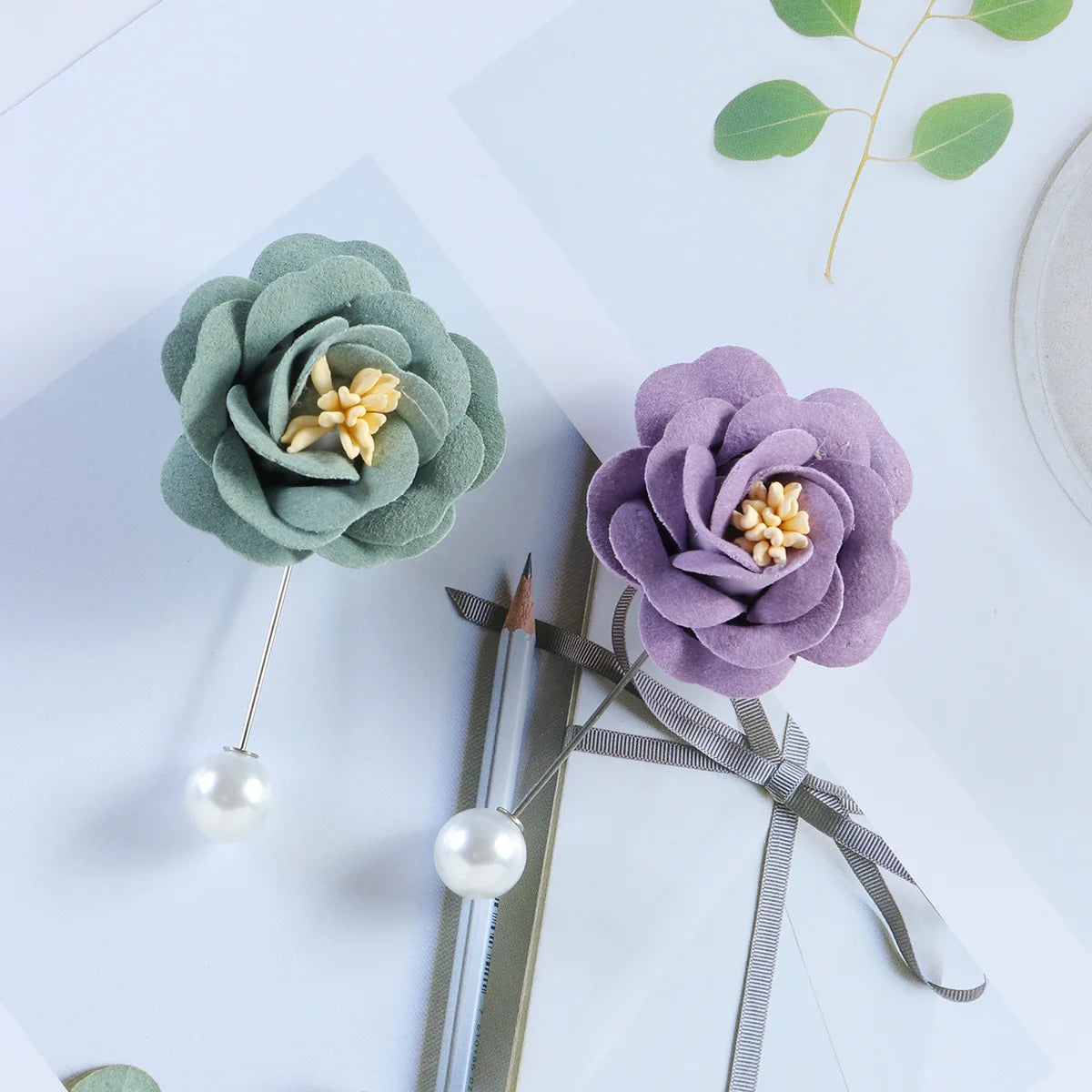 New Design Floral Needle Hijab Pins Pack Scarf Women Head Accessories for Muslim Women