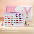 Vinimay OEM Wholesale 60-Color UV Gel Nail Polish Set Box 8ml Vegan Resin Soak Off Gel Polish Set 60 Colour With Private Label