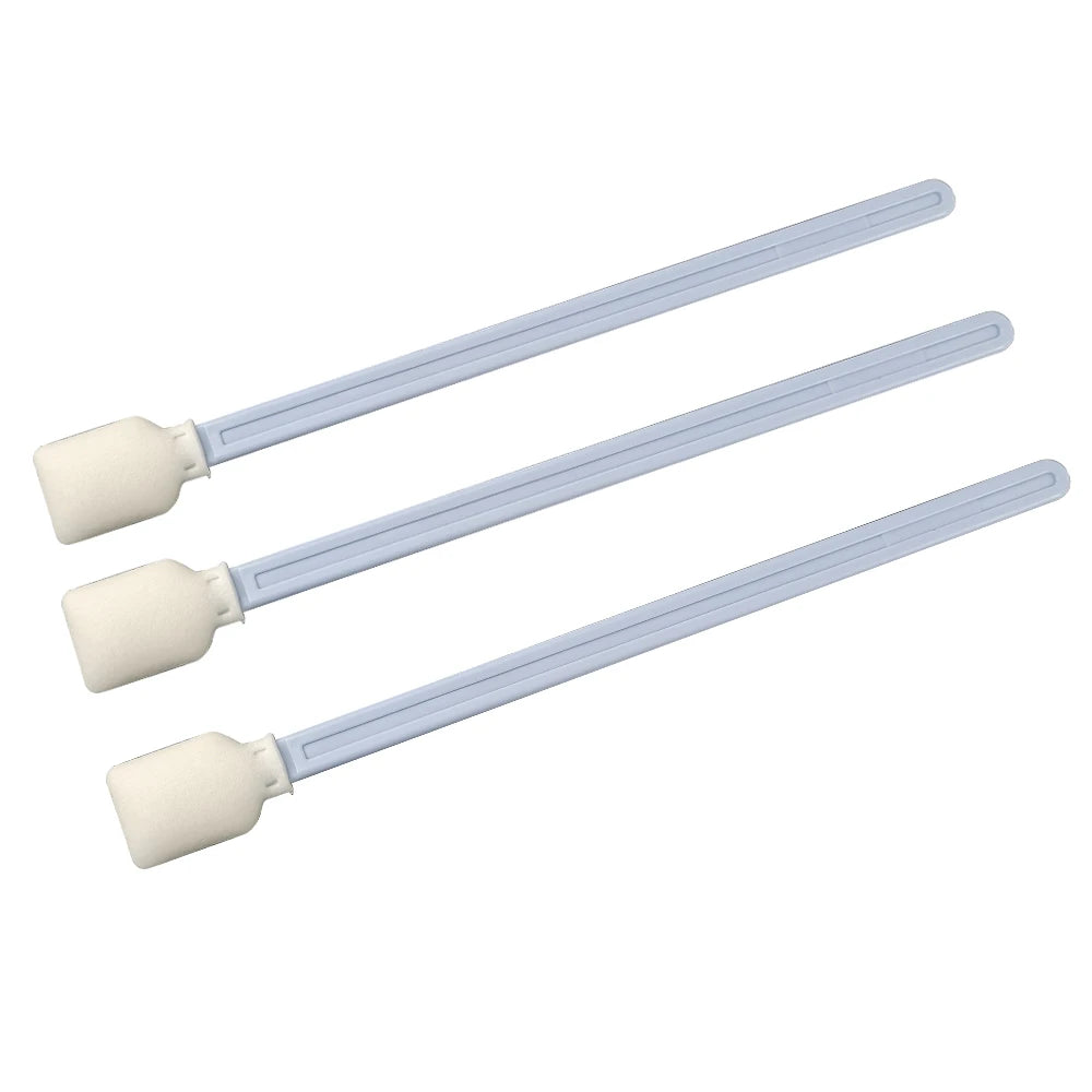 2026 Hot Lint Free Industrial Cleanroom Foam Swab 50Pcs 225mm Rectangle Polyurethane Stick for Inkjet Printer