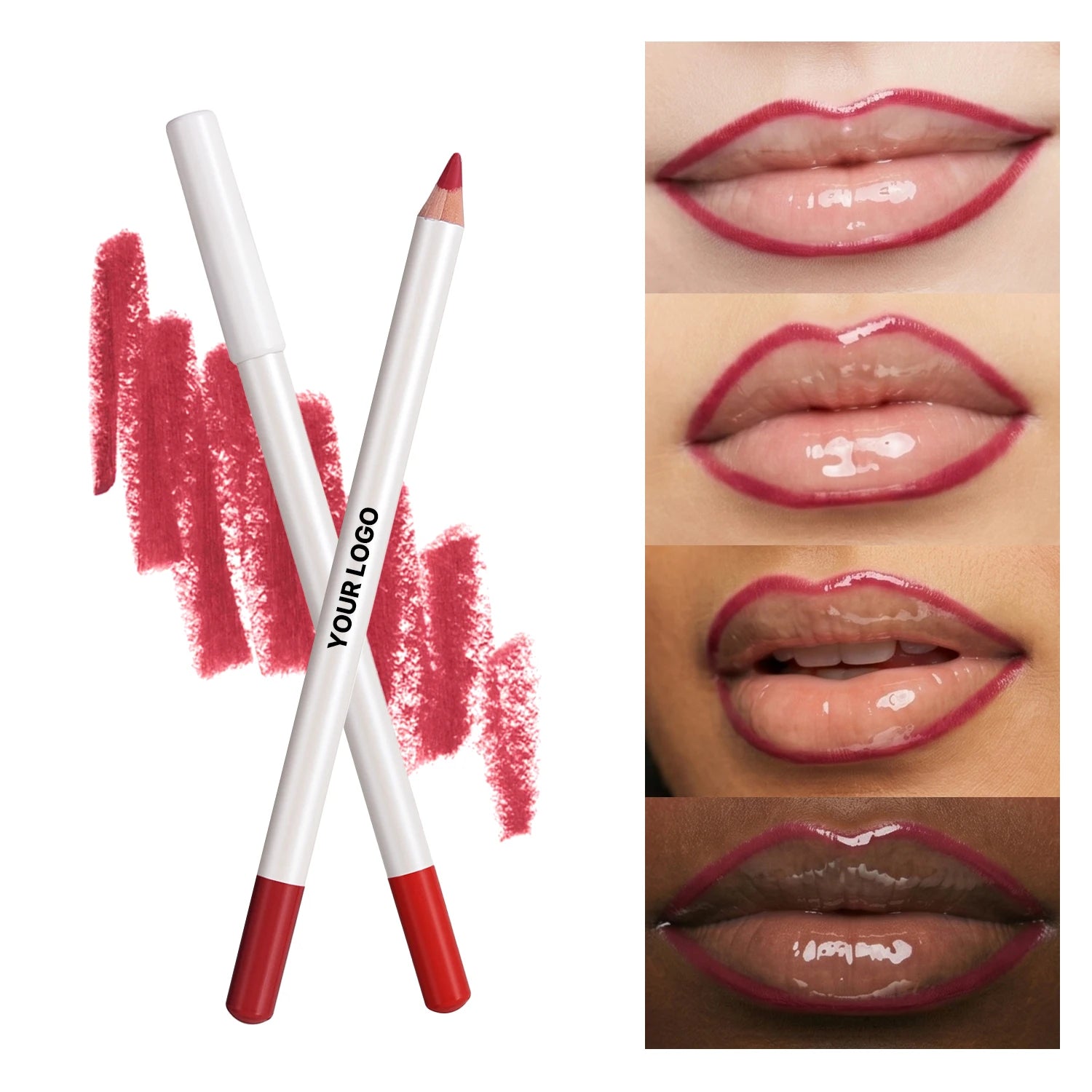Matte Mineral 10 Colors Longlasting Lip Liner Pencils Private Label Creamy Waterproof Wholesale