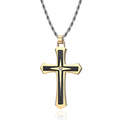 Factory Customized Classic Luxury Plating Cross Necklace High-polished Stainless Steel Zircon Multi-color Choice Simple Fashion