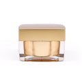 Square Shape Acrylic Jar Gold Shoe Polish Packing Plastic Cosmetic Packaging Cream Jar