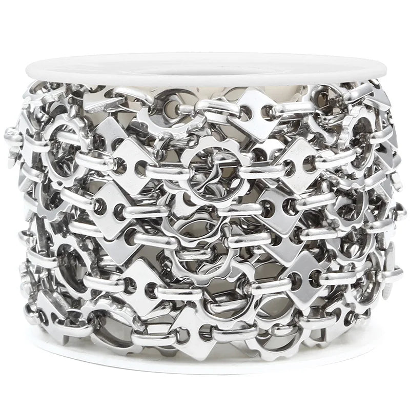 Wholesale Stainless Steel O Shape Chain Shiny Necklace Jewelry Supplies Accessories for Making Fine Chains Necklaces