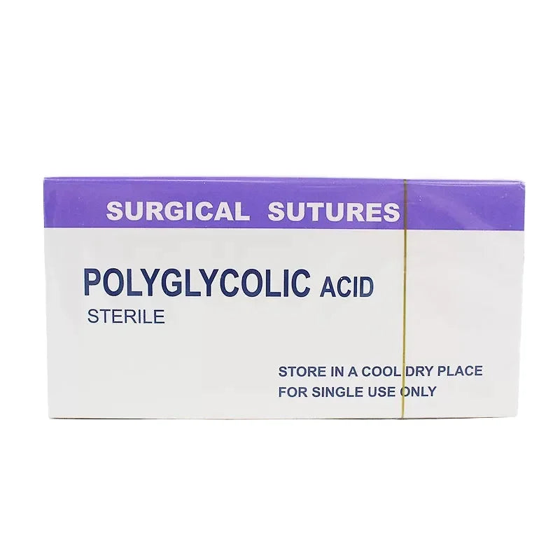 Belisun Customizable PGA910 PDO 75cm 90cm 40mm 3/0 Cutting Sterilization Treatment Absorbable Polyglactin 910 Surgical Dog Cat