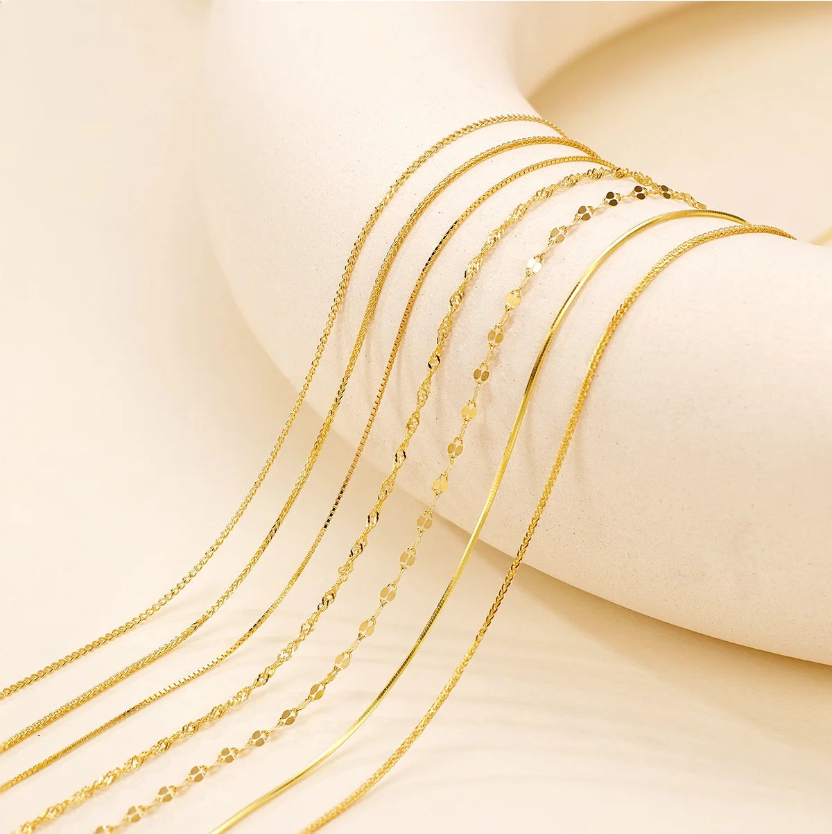 Merryshine Lady Necklace DIY Sterling Silver 925 Chain with Snake Bone & Water Wave Lips Cadenas De Plata Gold Jewelry