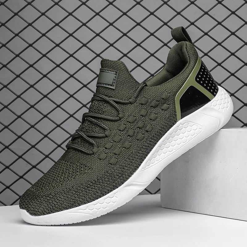 Wholesale in Stock Red Walking Style Shoes Mens Athletic Outdoor Running Shoe Breathable Sneaker Trainer Shoe