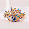 Elegant Colorful Diamond Demon Eye Brooches Rhinestone Evil Eyes Brooch Pin for Women Men
