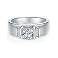Starsgem Imposing Mesn Rings 1ct Moissanite Silver Jewelry Bulk Stacking 925 Silver Finger Ring Silver Ring Man
