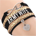 Manufacturer Infinite Love United States Army Charm Bracelet for Women Army Mom Wife Girlfriend Wrap Bracelet