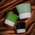 Creative Middle Eastern Ceramic Espresso Mug Ceramic Kung Fu Cup Master Tea Cup Matte Green Porcelain Coffee Cup for Wholesale