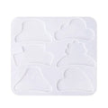 YS Barrette Resin Molds DIY Hair Pin Casting Mold Hair Clip Mold Strip Silicone Jewelry Plaster Mould Hair Pin Keychain Tools