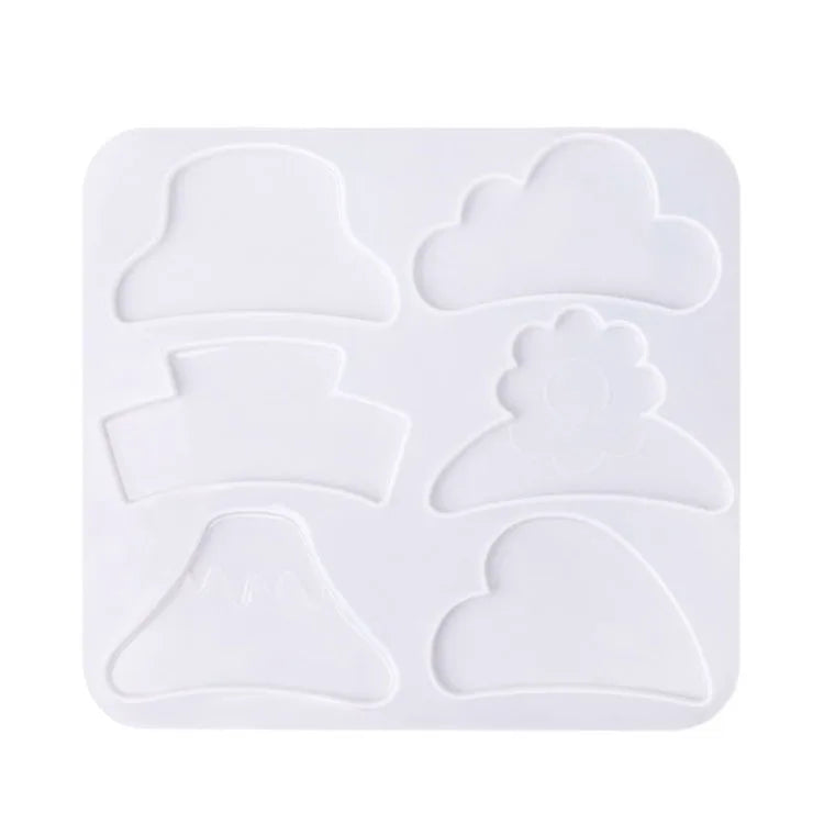 YS Barrette Resin Molds DIY Hair Pin Casting Mold Hair Clip Mold Strip Silicone Jewelry Plaster Mould Hair Pin Keychain Tools