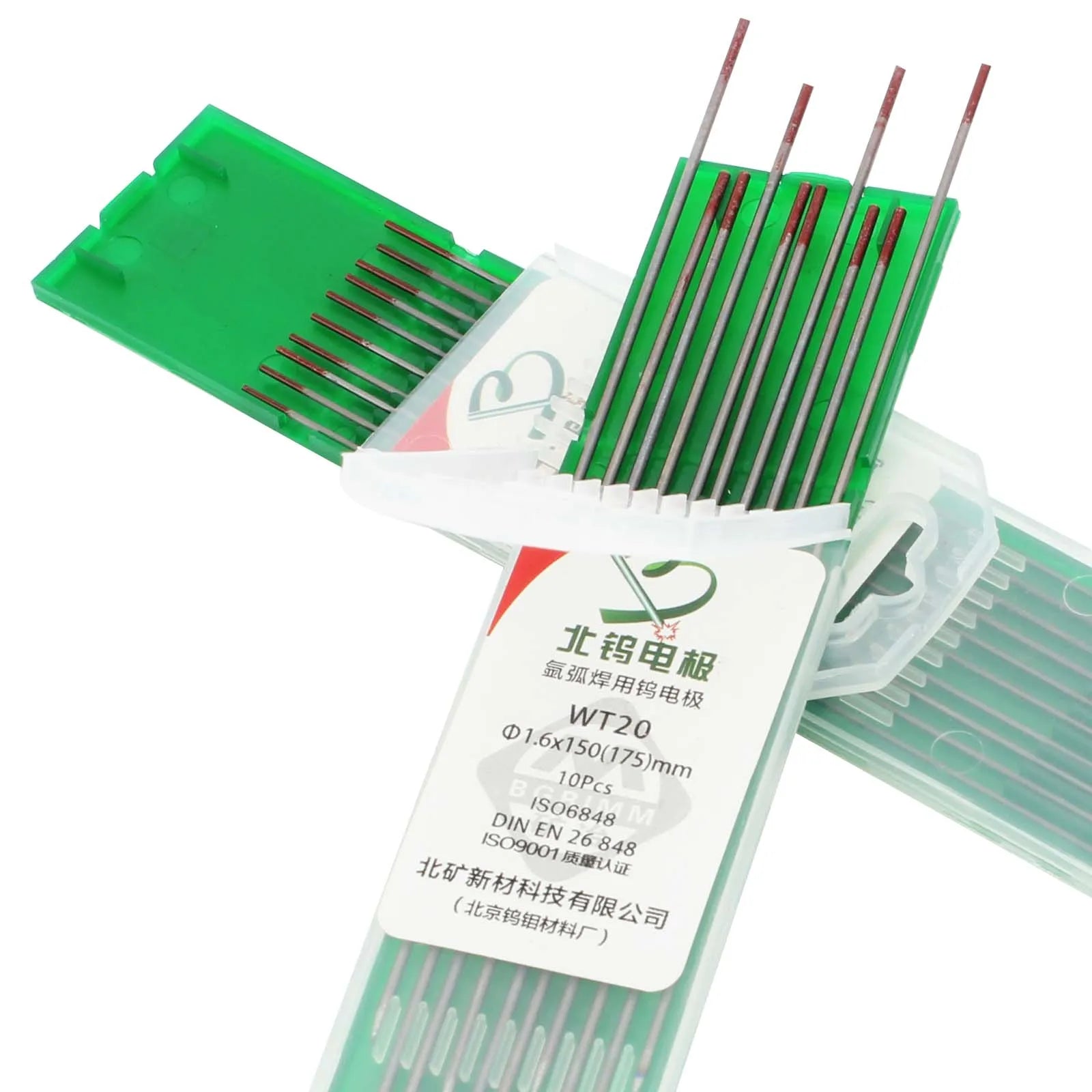 Red Head WT20 Tungsten Electrodes 1.0*150mm 1.6*150mm Tungsten Welding Needle for Jewelry Pulse Arc Welding Machine Making Tool