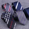 Blue Striped Plaid Tie Male Necktie Fashion Men Professional Uniform Mens Waitress Staff Neck Tie Shirt Accessories