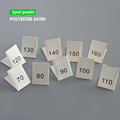 Custom Sample Clothes Size Label Clothes High Density Comfort Garment Labels Tags