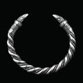 Wholesale Raven Bracelet Open Bangle Animal Head Mens Arm Band Mens Silver Color Bracelet Viking Jewelry