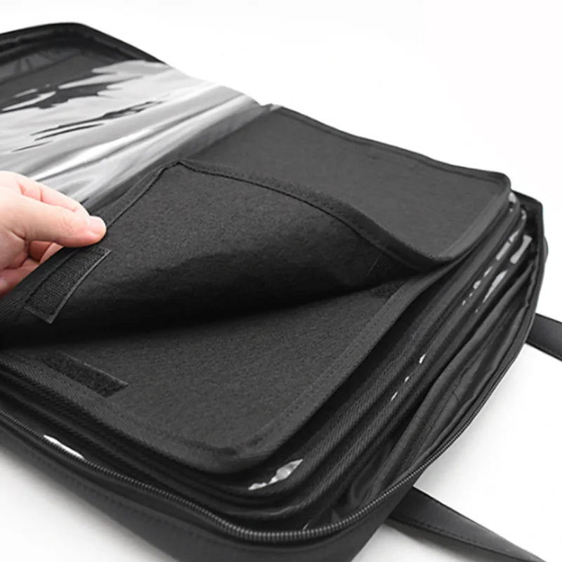 Enamel Pin Bag Loop Panel Patch Display Organizer Carrying Bag Badge Box Brooch Collection Storage Holder Bag (Pins Excluded)