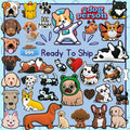 New Fashion Popular Custom Kawaii Pet Decor Clog Sandals Rubber Silicone Accessories Shoelaces Clip Animal Dog Shoe Charms Set
