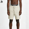 Custom Plain Lightweight Breathable 100% Linen Shorts for Men