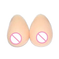 Realistic Medical Artificial False Breast Teardrop Shape Silicon Boob Form with Strap for Men Cross Dresser Suit