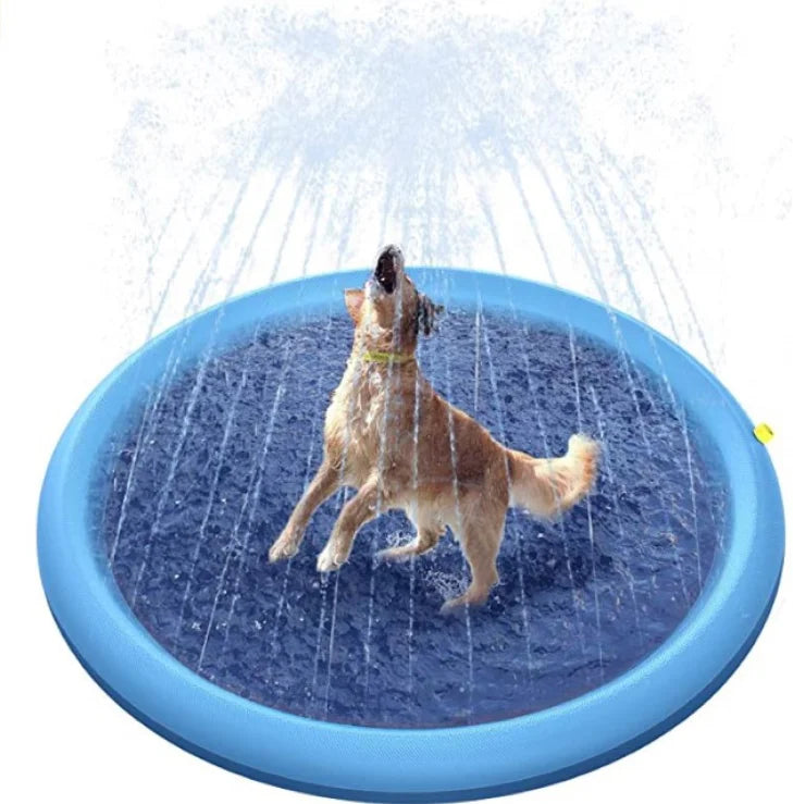 Durable PVC Splash Sprinkler Pad for Dogs and Kids Thickened Bath Pool with Eco-Friendly Summer Outdoor Water Toys