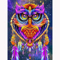 Colorful Owl Diamond Painting Cartoon Full Drill Embroidery Home Decor Custom 5D Full Square Diamond Painting Kits Holiday Gift