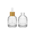 New Product Luxury Customized Empty Round Transparent Essential Oil 30 ml Glass Dropper Bottle