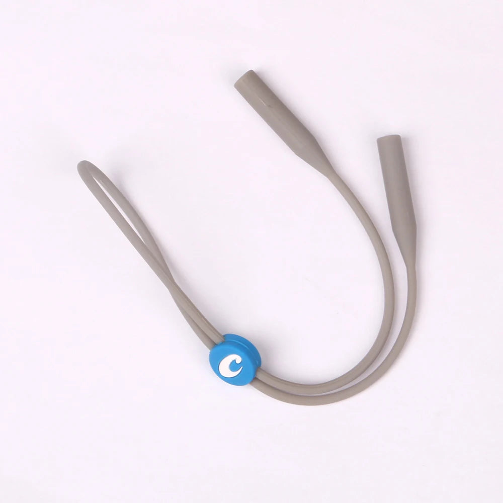 ONEQUAN Custom Logo Silicone Sunglass Strap Holder Neck Chain Rubber Tube Glasses