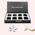 Abonnie Pointy Base Pro Made Fans Eyelash Extensions Narrow Loose Premade Volume Fan 500 Heat Bonded Promade Lash Extension Fans