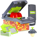 16 in 1 Manual Mini Food Chopper Handheld Kitchen Accessories for Slicing Garlic Fruit Vegetables