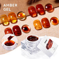 JTING Natural Resin Pigment Multi Layer Effects 4 Colors Aurora Amber Colors Nail Gel Polish OEM Custom Unique 5g Jars
