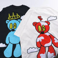 Xinglan Custom Oversized Heavy Cotton Washed Chenille T-shirt Designer High Quality Chenille Embroidery T-shirt Mens