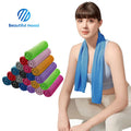 Soft Breathable Ice Microfiber Cooling Towel for Yoga Sports Gym Camping Fitness-Adult Use Woven Technique