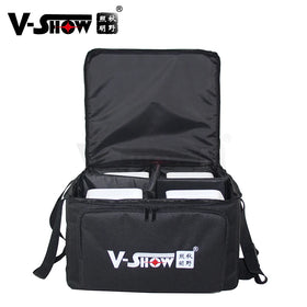 VSHOW WBRF0606 4pcs with 1pcs Soft Bag 6 18w RGBWAUV 6 in 1 Led Par Light Wireless Battery & Remote Control