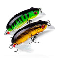 Floating Crankbait Lure Artificial Bass & Bream Bait 10g 6cm Top Water Depth 0.6-1.2m Feather Hook for River Lake Stream