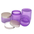 100g~250g PET Plastic Cream Jar Frosted Purple Blue Body Butter Jars Pot Skincare Facial Face Cream Container Rose Gold Lid